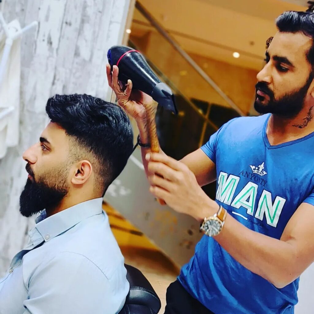 Abdul latif the Barber at Stylist hair salon
